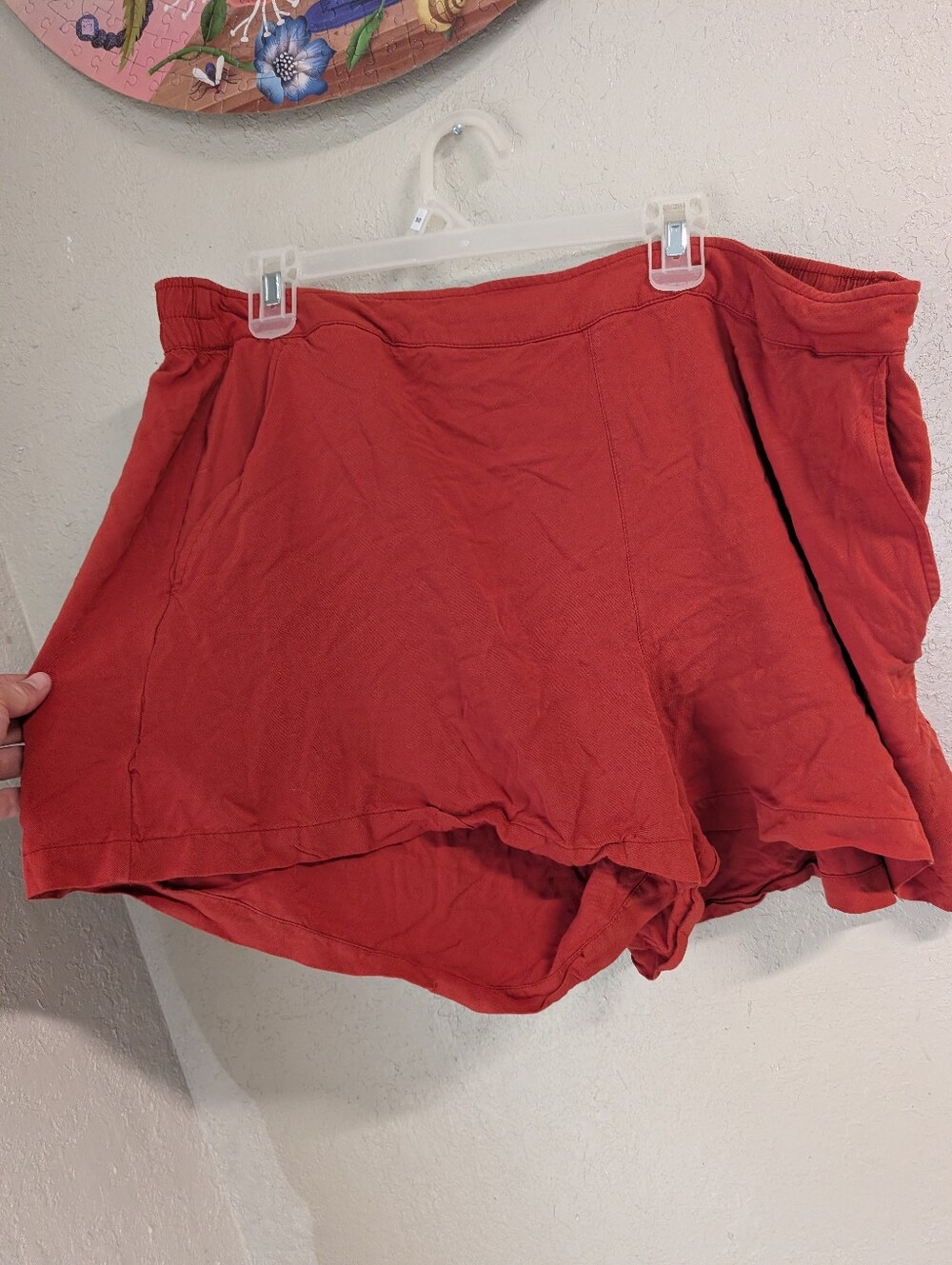 Old Navy Playa High Waist Lounge Shorts 2x Bronzed Amber Viscose Flowy Comfort